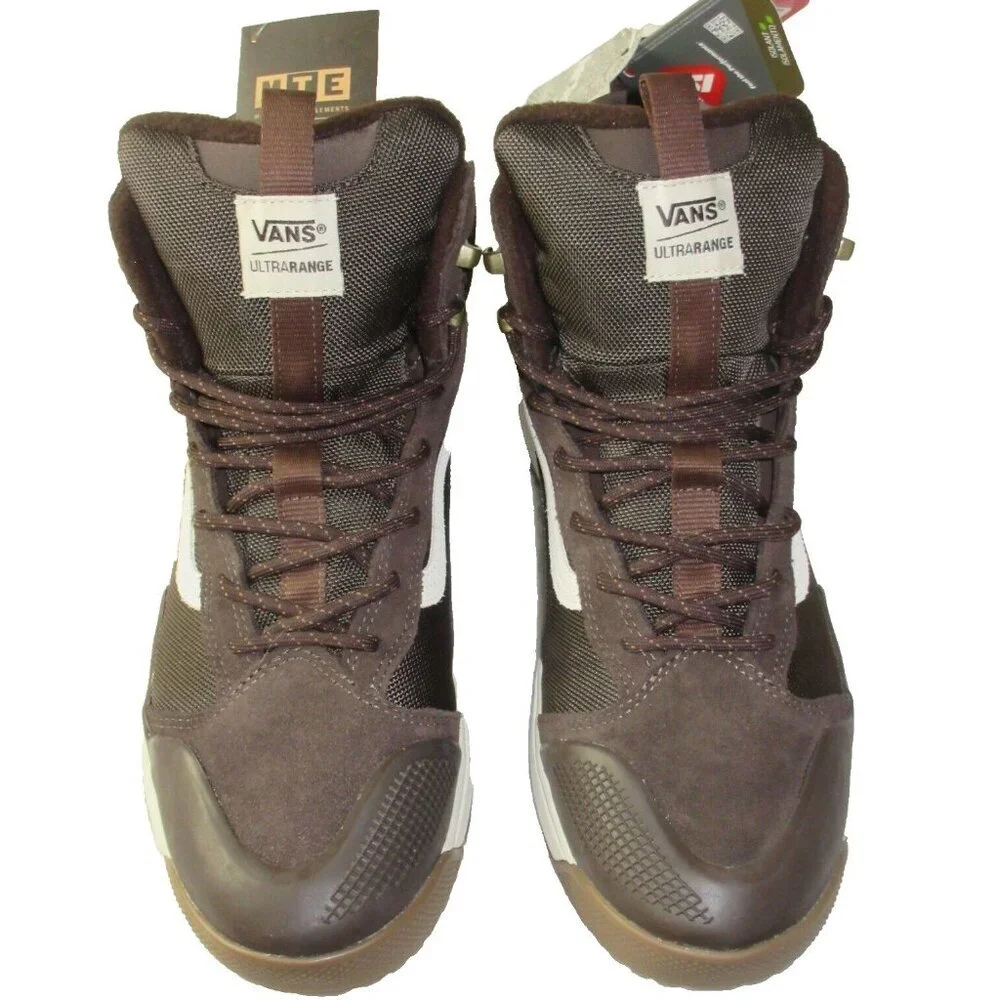 Vans Men's UltraRange Exo Hi MTE-2 All Weather Boots Demitasse Brown Size 11 NIB - Picture 2 of 6